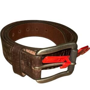 NWT Justin Brown Bomber Leather Western Belt C11745 Size 44